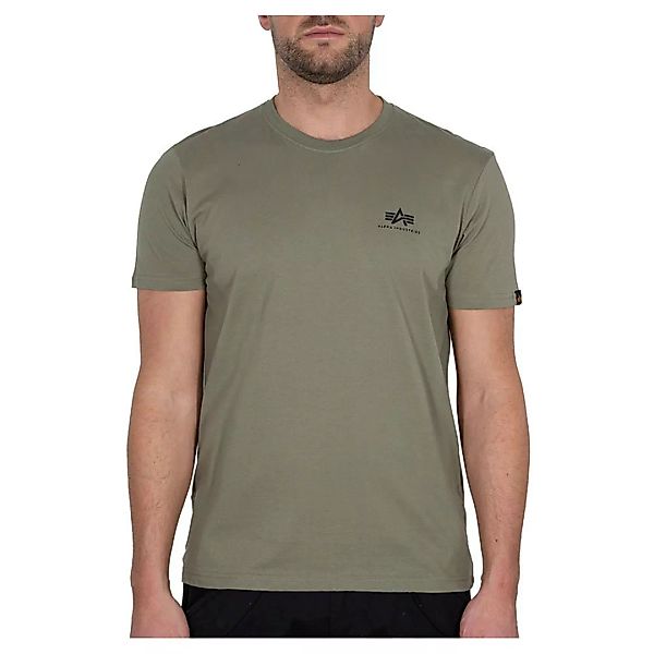 Alpha Industries Basic Small Logo Kurzärmeliges T-shirt XS Olive günstig online kaufen