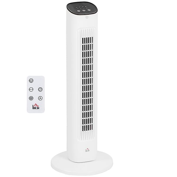 HOMCOM Turmventilator mit Fernbedienung 85° oszillierender 78 cm Standventi günstig online kaufen