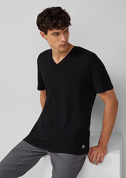 s.Oliver Kurzarmshirt T-Shirt aus Baumwolle mit günstig online kaufen