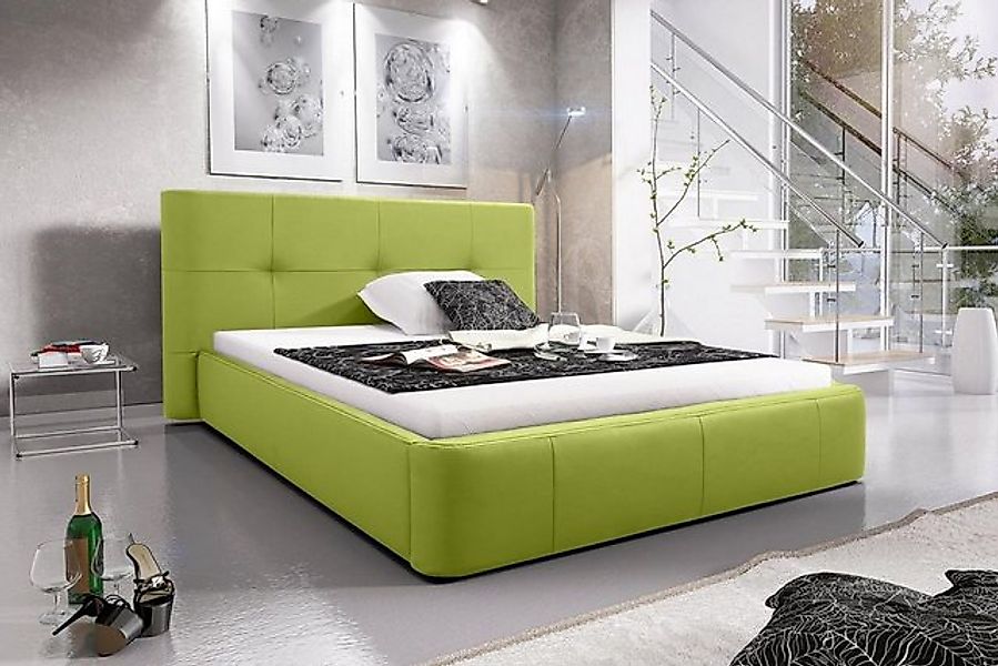 JVmoebel Bett Polster Doppel Hotel Betten Schlaf Zimmer Leder Stoff Schwarz günstig online kaufen