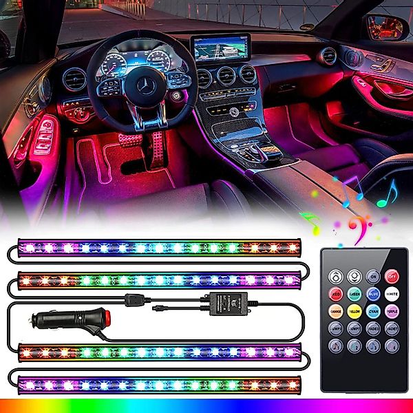 RWEUOQ LED Stripe 4 St Auto-Innenbeleuchtung günstig online kaufen