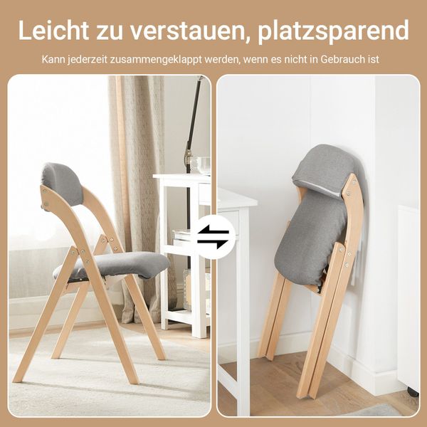 SoBuy Klappstuhl DE-FST92, Esszimmerstuhl Ergonomisch, faltbar, günstig online kaufen