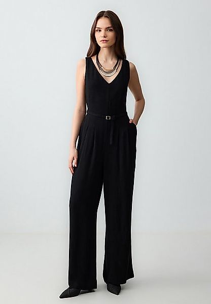 Jimmy Key Jumpsuit Gerade geschnittener ärmelloser Jumpsuit aus gewebtem Le günstig online kaufen