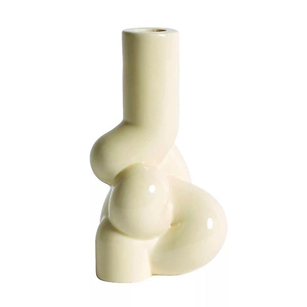 HAY - W&S Soft Kerzenhalter - softgelb/H 18cm / Ø 9,5cm günstig online kaufen