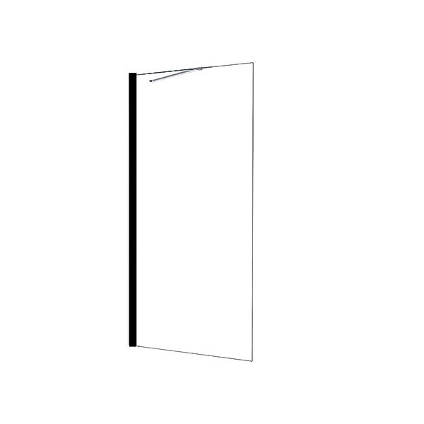 Duschparadies Walk In Dusche 80 x 200cm Duschabtrennung 8mm Nano Glas Seite günstig online kaufen