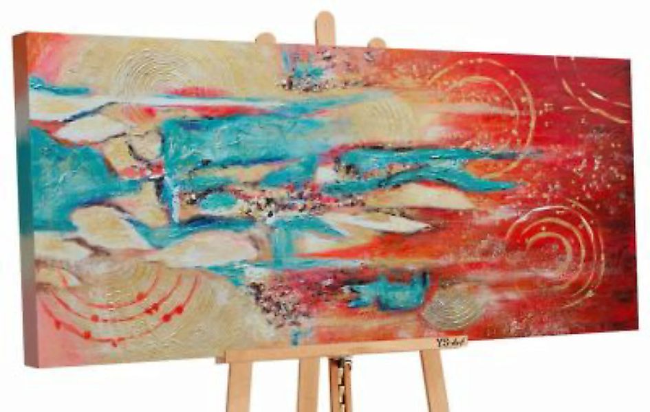 YS-Art™ "Gemälde Acryl ""Abstraktion XI"" handgemalt auf Leinwand 120x60 cm günstig online kaufen