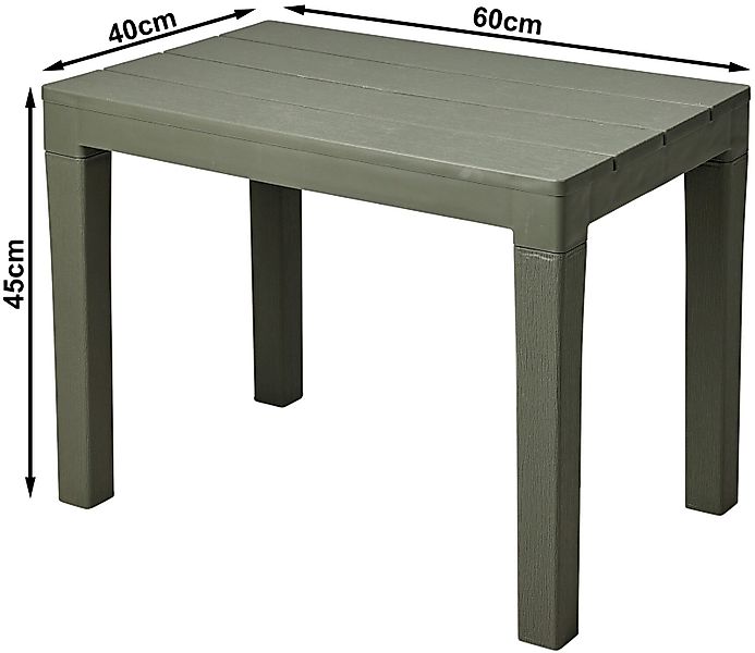 Progarden Gartentisch Gartenbank Beistelltisch Kunststoff Spieltisch günstig online kaufen
