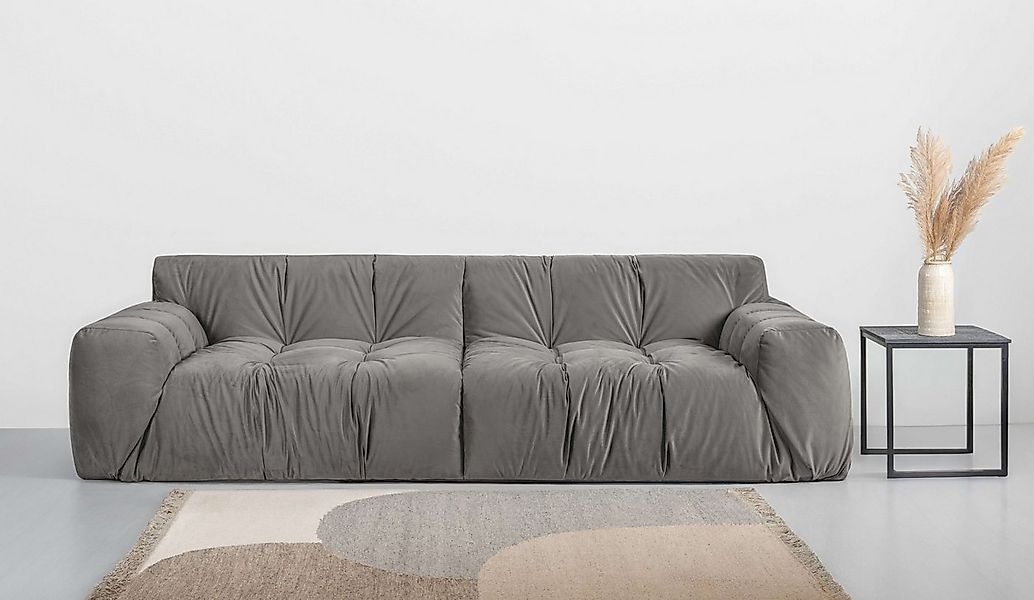 INOSIGN 3-Sitzer "Calmara, Breite 286 cm", loungig, bodentief, Samt oder Ch günstig online kaufen