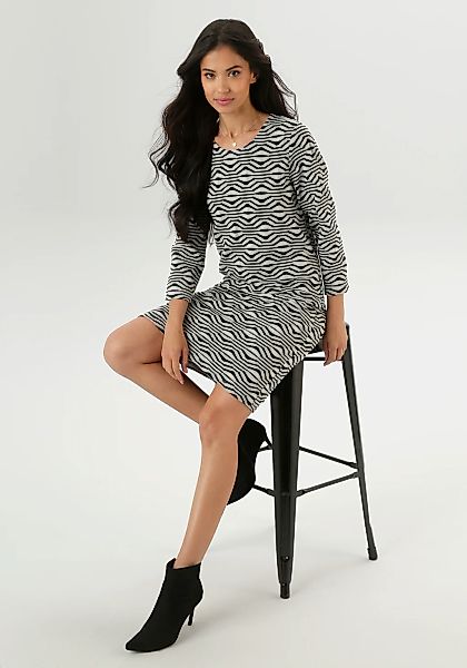 Aniston SELECTED Jerseykleid, mit schöner Oberflächenstruktur - NEUE KOLLEK günstig online kaufen