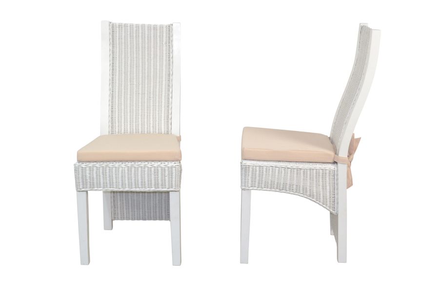 moebel-direkt-online Rattanstuhl Luis 2Rattanstühle inklusive Sitzkissen günstig online kaufen