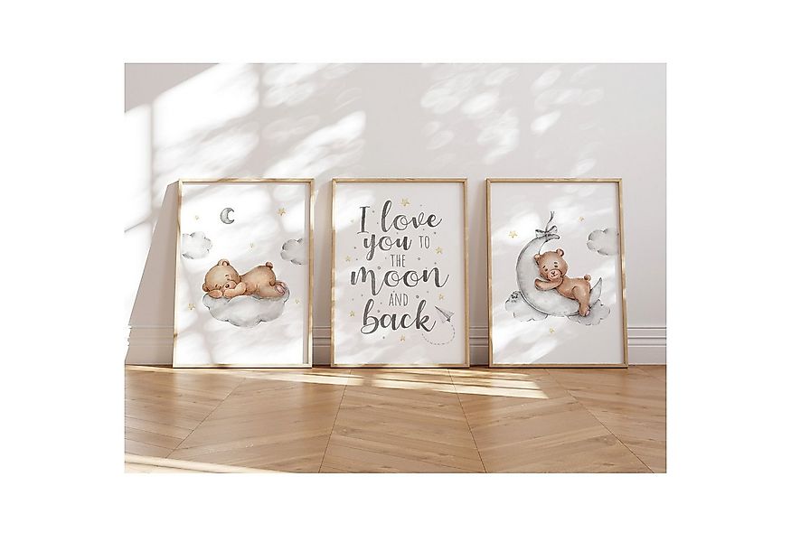 MeinBaby123® Poster Bilder Kinderzimmer, Poster Kinderzimmer Deko, Babyzimm günstig online kaufen