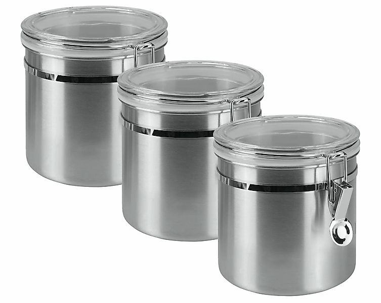 Metaltex Vorratsdose 3 Stk. tlg. Inox-Verschluss günstig online kaufen