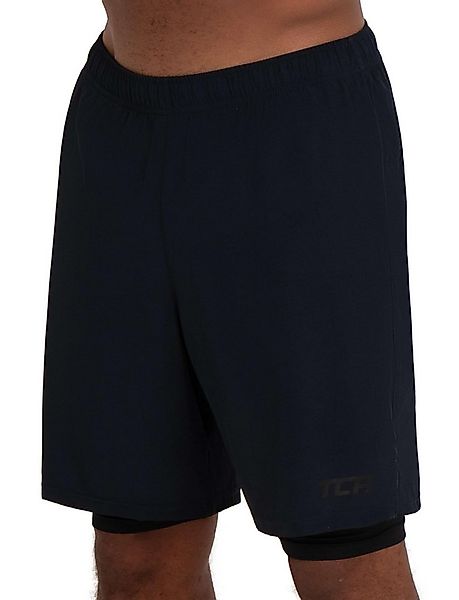 TCA Trainingsshorts TCA Herren 2 in 1 Laufhose mit Kompressionshose - Schwa günstig online kaufen