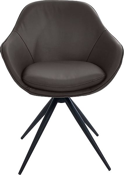 K+W Komfort & Wohnen Drehstuhl »ZOOM«, Leder Longlife BRONCO, 4-Fuß Drehstu günstig online kaufen