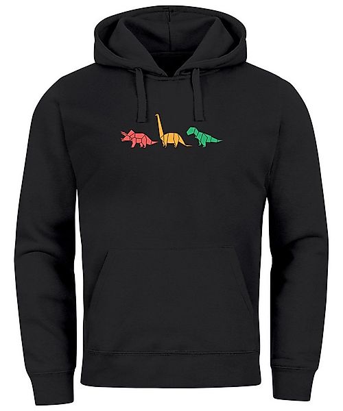 Neverless Hoodie Hoodie Herren Dinosaurier Aufdruck Polygon Tiere Geometric günstig online kaufen