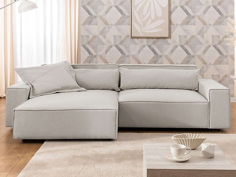 OTTO home Ecksofa »KINLEE Design-Sofa mit Recamiere rechts/links, Maße B/T/ günstig online kaufen