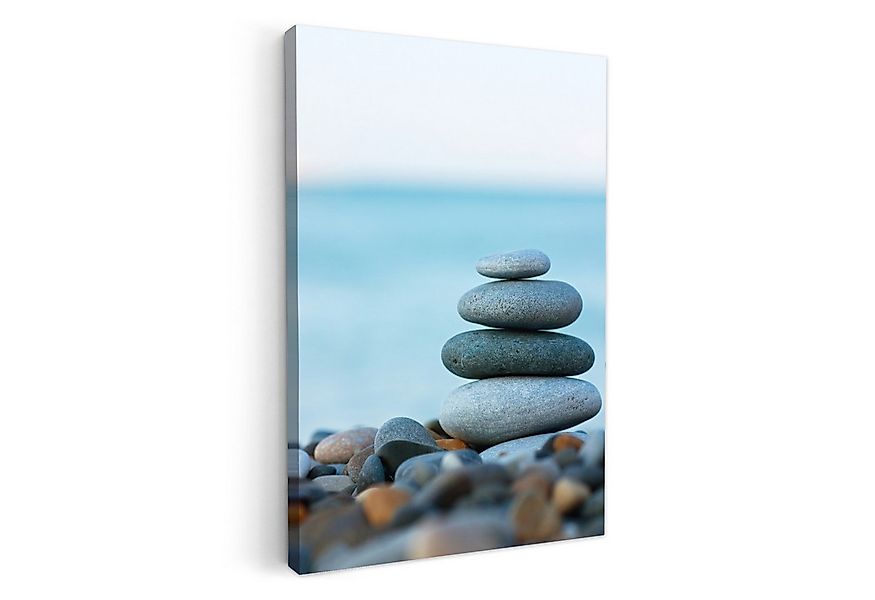 OneMillionCanvasses® Leinwandbild Steine - Landschaft - Meer - Zen, Fotodru günstig online kaufen