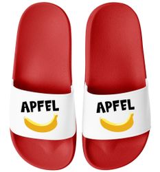 MoonWorks Moonworks® Badeschlappen mit Apfel-Banane Motiv günstig online kaufen