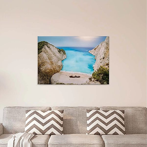 A.S. Création Leinwandbild "Greek Bay" Gemälde  Kunst 1 Stk. tlg. Strand Me günstig online kaufen