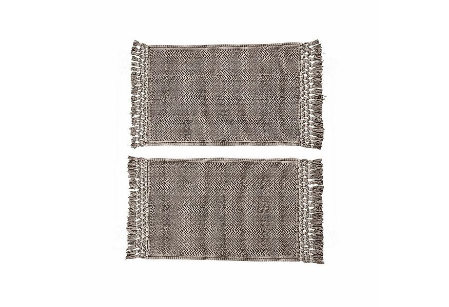 Mirabeau Badematte Badematte 2er Set Faelwyn grau, Höhe 400 mm, 100% Baumwo günstig online kaufen