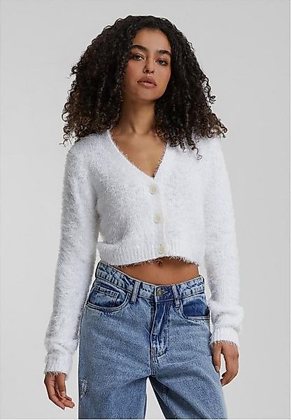 URBAN CLASSICS Strickjacke Ladies Cropped Feather Cardigan günstig online kaufen