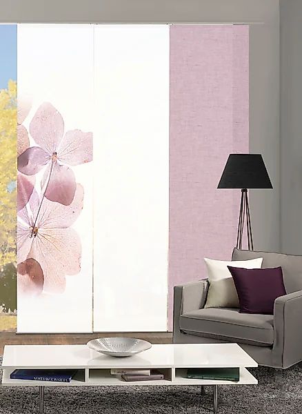 HOME WOHNIDEEN Schiebegardine Schiebewand BONITA Leinenstruktur günstig online kaufen