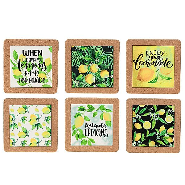 Viana Dekofigur Sommer Untersetzer Zitronen Set günstig online kaufen