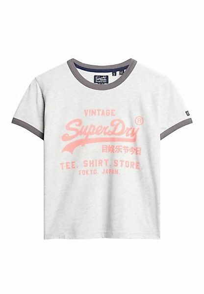 Superdry T-Shirt Superdry Damen T-Shirt NEON VL T-SHIRT Glacier Grey Marl H günstig online kaufen