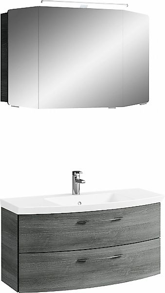 Saphir Badmöbel-Set »Cassca Sprint 2-teilig Mineralmarmor-Waschtisch mit LE günstig online kaufen