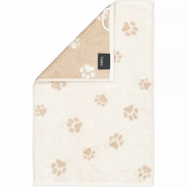 Cawö Handtücher We love Dogs Paws 6247 - Farbe: Natur-Beige - 33 - Gästetuc günstig online kaufen