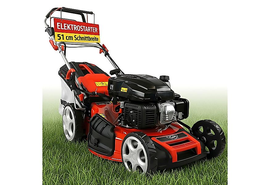 Hecht Benzinrasenmäher 551 SXE mit Radantrieb Elektrostart, 51 cm Schnittbr günstig online kaufen