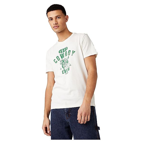 Wrangler Collegiate Kurzärmeliges T-shirt L Off White günstig online kaufen