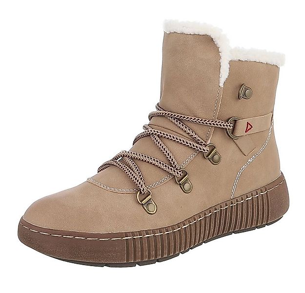 Ital-Design Damen Winterboots mit Futter und robuster Schnürung Snowboots ( günstig online kaufen