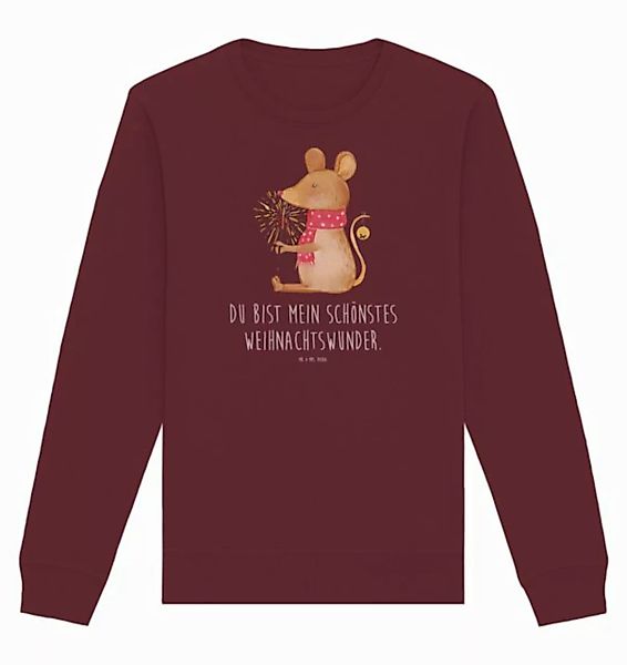 Mr. & Mrs. Panda Longpullover Größe XXL Maus Weihnachten - Burgundy - Gesch günstig online kaufen