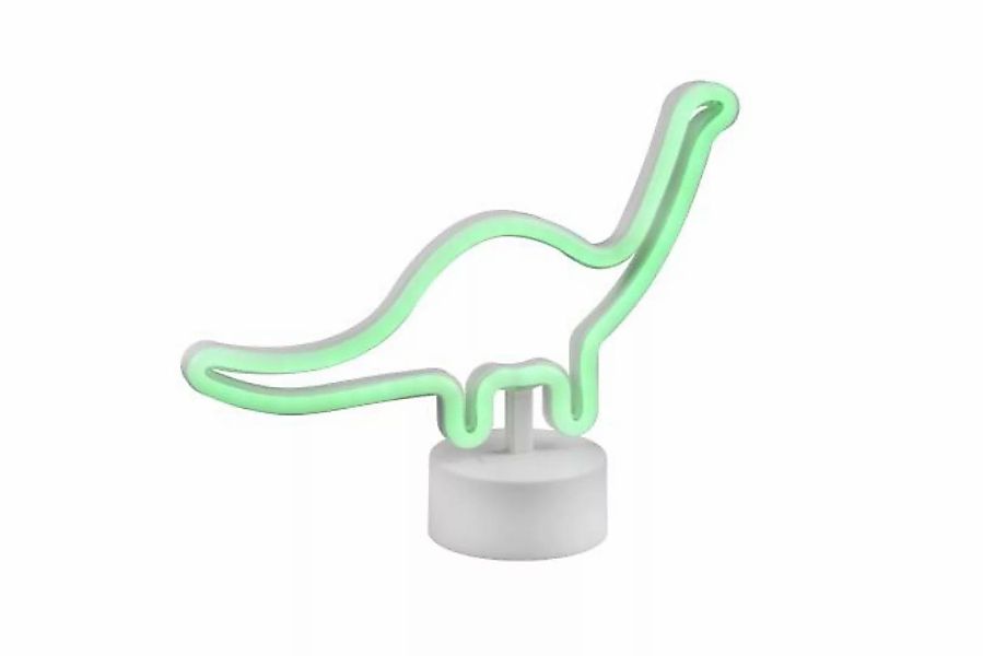 LED-Tischleuchte BRONTO ca. 8,5x27x20,5 cm 1,6 W Weiß / Grün günstig online kaufen