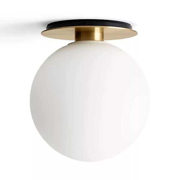 Menu - TR Bulb Wand-/Deckenleuchte - opal matt/messing/gebürstet/H 22cm, Ø günstig online kaufen