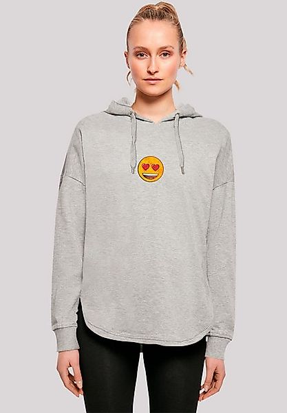 emoji couture Hoodie Smiling furry yellow face jewel hearted eyes Premium Q günstig online kaufen