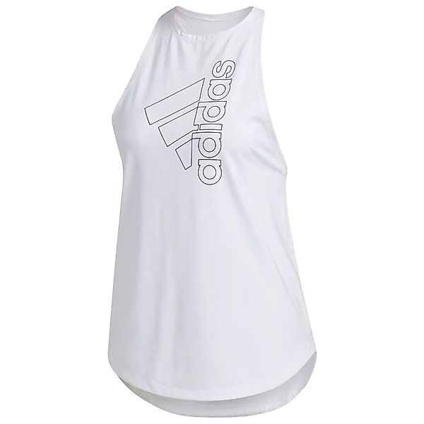 Adidas Tech Badge Of Sport Ärmelloses T-shirt XL White / Black günstig online kaufen