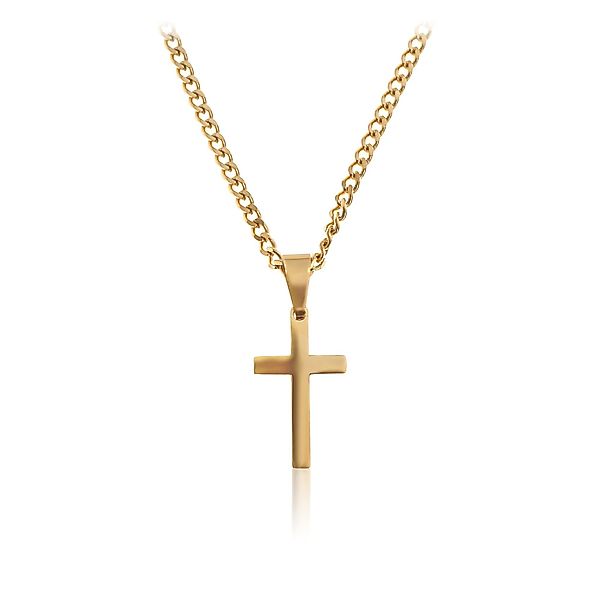 Made by Nami Kette mit Anhänger Halskette Kreuzkette Kreuz Anhänger Herren, günstig online kaufen