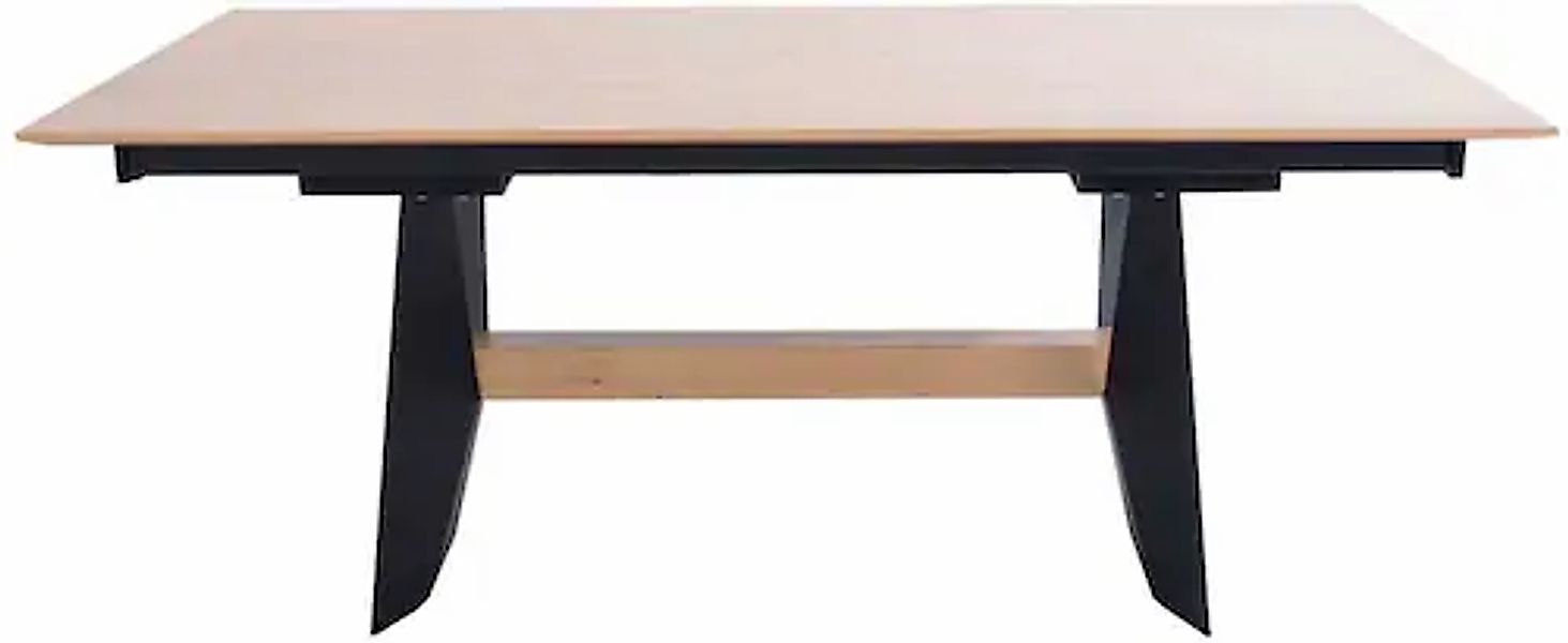 K+W Komfort & Wohnen Esstisch, Tisch fix, Gestell aus Metall mit Massivholz günstig online kaufen