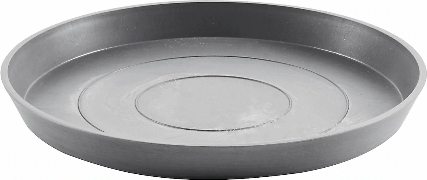 ECOPOTS Blumentopfuntersetzer "ROUND SAUCER Grey", BxTxH: 44,5x44,5x3,5 cm günstig online kaufen