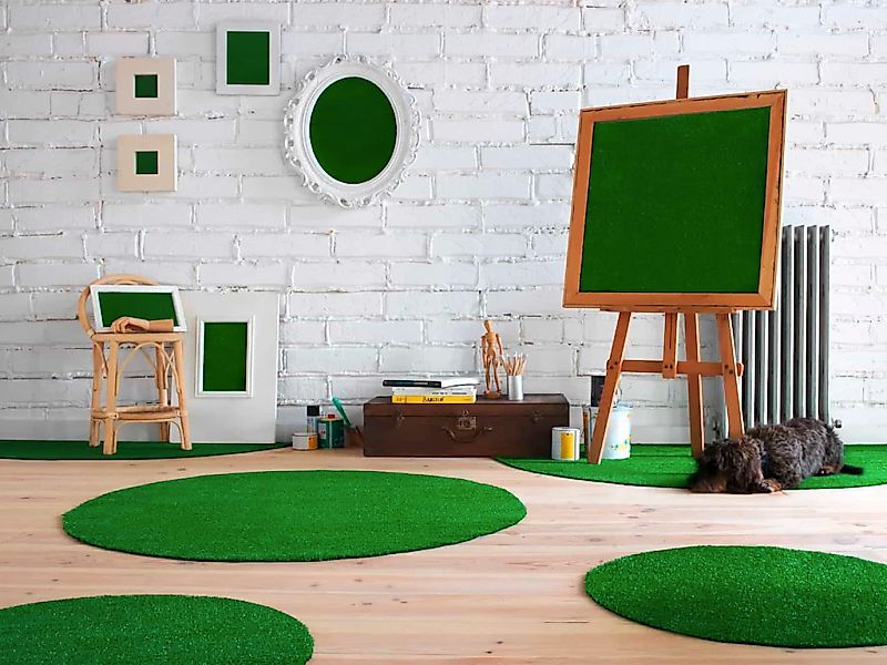 my home Kunstrasen »Rasenteppich Siena«, rechteckig, 7 mm Höhe, mit Drainag günstig online kaufen