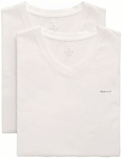 Gant Unterziehshirt "V-NECK T-SHIRT 2-PACK", (Packung, 2 St., 2er), mit Mar günstig online kaufen