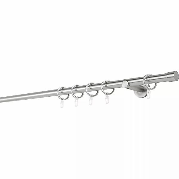 Mydeco Maß-Gardinenstange mit Endstück Cap Edelstahl Ø 2 cm x 260 cm günstig online kaufen