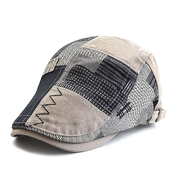 Sporty Flat Cap Gatsby Retro Patch günstig online kaufen