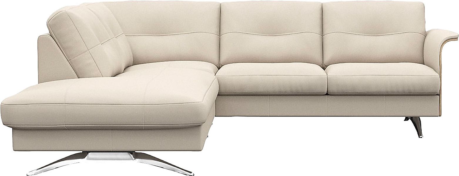 FLEXLUX Ecksofa »Glow, super bequem durch hochwertigem Sitzaufbau mit Feder günstig online kaufen