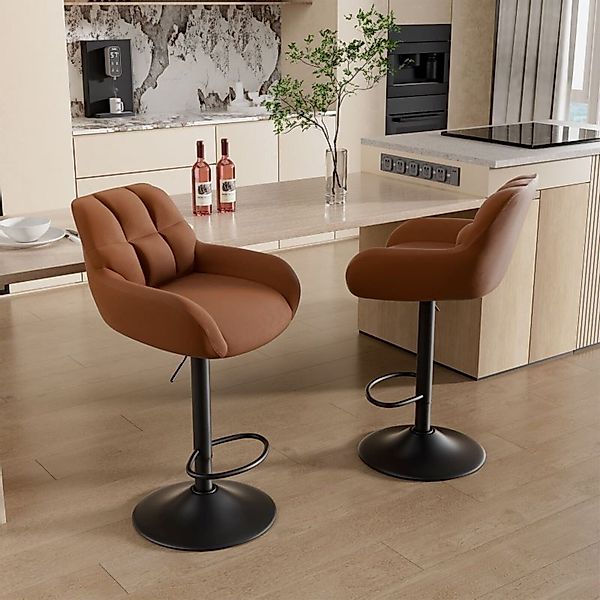 HawthyHome Barhocker 2er Set, Höhenverstellbare Tresenhocker günstig online kaufen
