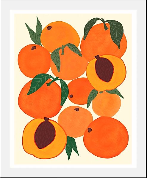 queence Bild "Aprikosen", Obst-Obst Bilder-Essen-Lebensmittel-Kunst, (1 St. günstig online kaufen