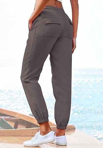 LASCANA Schlupfhose, aus Webware, leichte Stoffhose mit Taschen günstig online kaufen