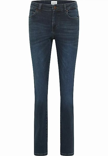 Mustang Damen Jeans CROSBY Relaxed Straight Fit - Blau - Dark Blue Denim günstig online kaufen